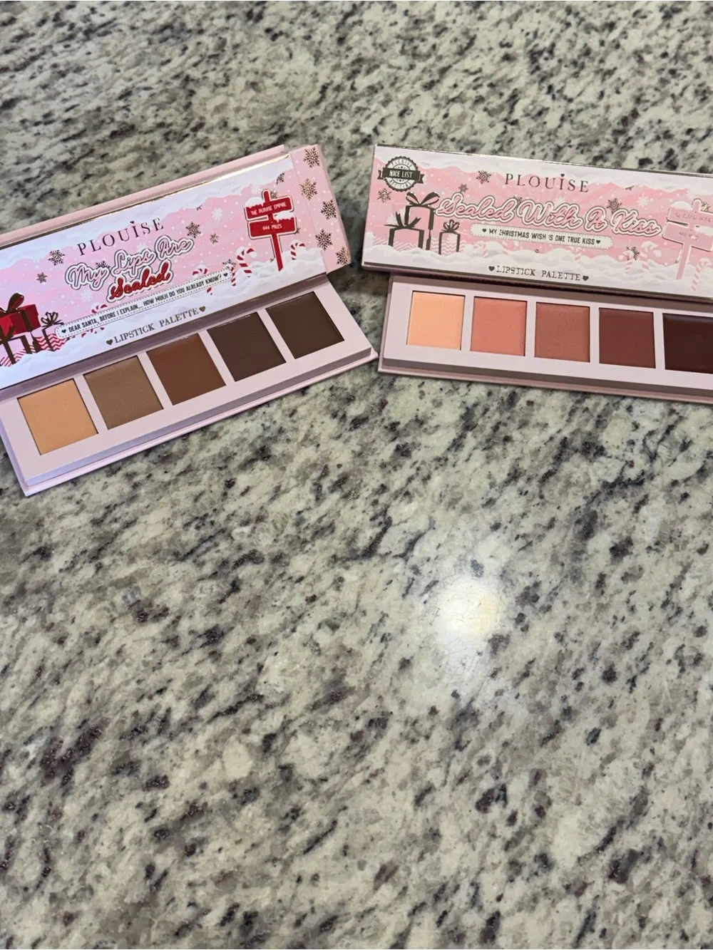 P Louise Lipstick Palettes . (2) Palettes 1)color knicked. See pics.
